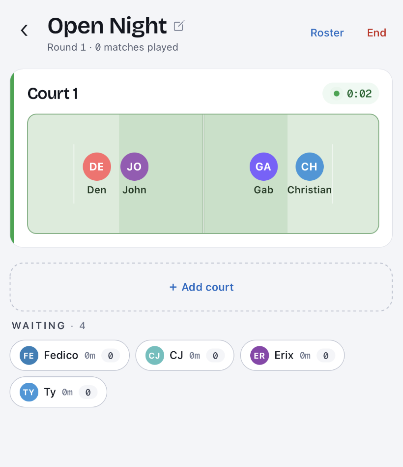 PB Queue live court view